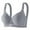 Gray, variant on Yyeselk Women's Daily Bras Wirefree Breathable Bra Push Up No Underwire Full Support Bras Full Coverage Comfortable Everyday Bra Wine 40
