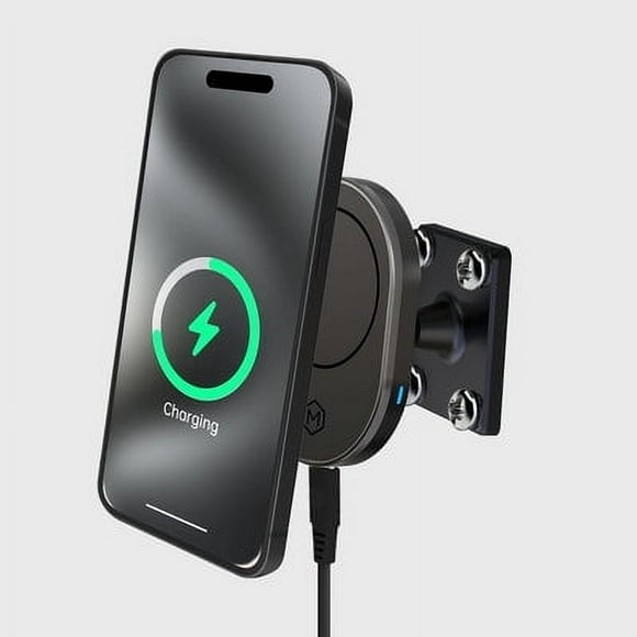 Mighty Mount MagSafe Wireless Car Charger Mount with Drill Base AMPS Mounting Plate