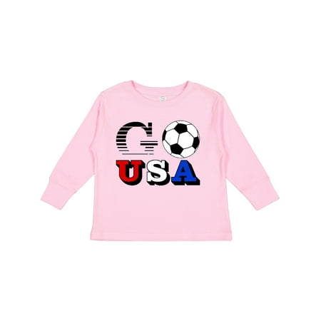 

Inktastic Go USA- Soccer Football Gift Toddler Boy or Toddler Girl Long Sleeve T-Shirt