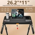 thumbnail image 2 of Simpfree Treadmill with Desk, 300lbs Folding Treadmill, Running Machine with Incline, App, Bluetooth Speakers, LED Monitor, 64 Programs, 0.6-7.5MPH, 2 of 9