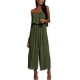 thumbnail image 1 of Innerwin Combinaisons Bohème Dames Romper Vacances Cami Plaine Playsuit Vert L, 1 of 4