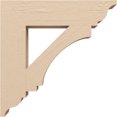 thumbnail image 3 of Ekena Millwork 3 1/2"W x 16"D x 16"H Imperial Traditional Rough Cedar Woodgrain TimberThane Bracket, Primed Tan, 3 of 7