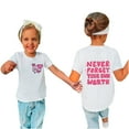 thumbnail image 2 of Chemise Enfant Tendance T-shirt Imprimé Col Rond Confortable Ample T-shirt Manches Courtes Blouse Hauts Décontractés, 2 of 5