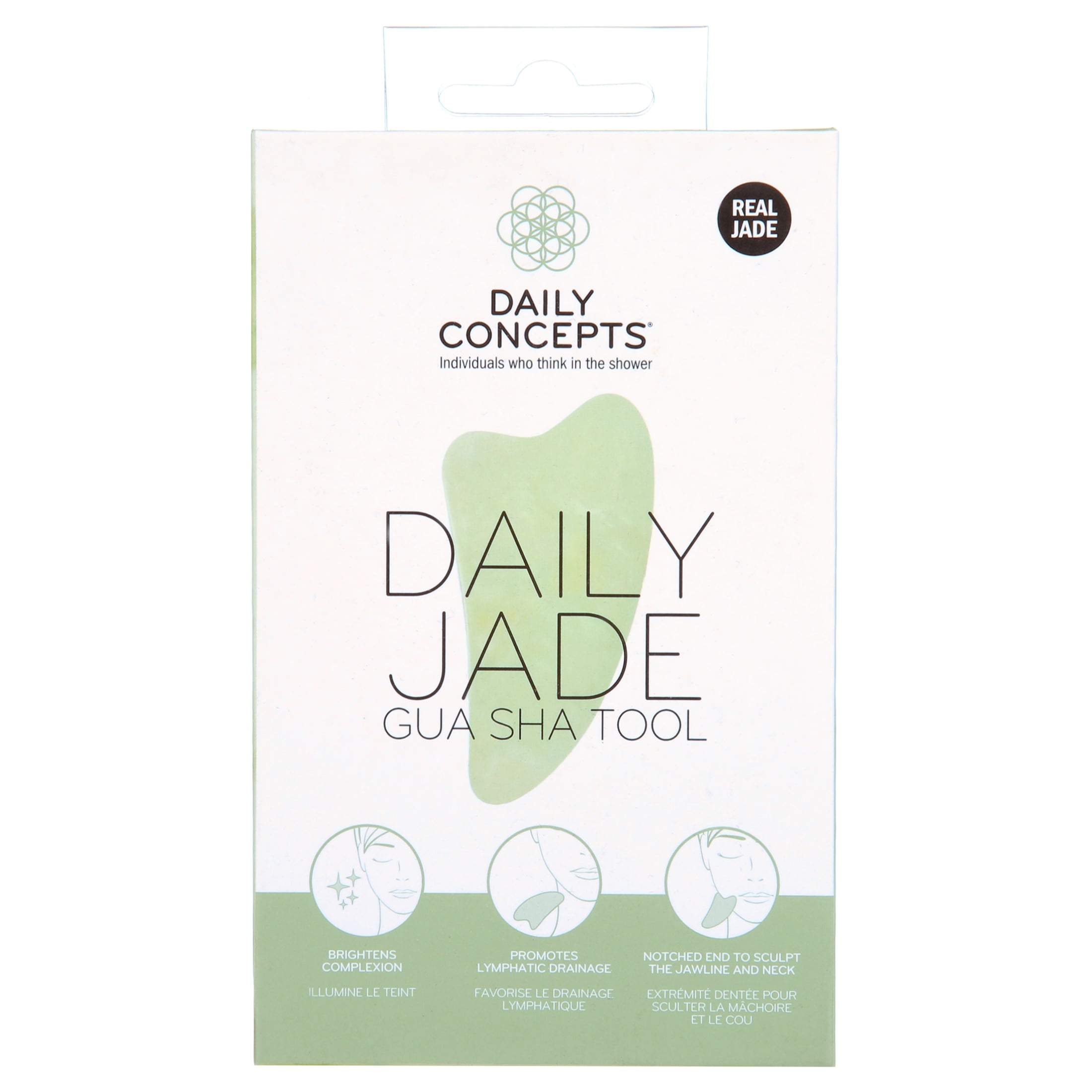 (3 pack) Daily Concepts Jade Gua Sha Facial Tool