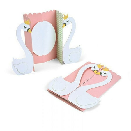 UPC: 0630454257394 | Sizzix Thinlits Die Set 6PK Card Swan Fold-a-Long by Jen Long