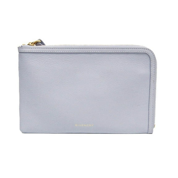 Pre-Owned Givenchy Voyou Zip Pouch BB60LTB1KR Women's Leather Handbag,Pouch Light Purple