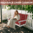 thumbnail image 6 of SDJPOI Rocking Chair Cushions Set of 2, 44”x 22”x 4'' Waterproof Non-Slip High Back Patio Furniture Cushions Replacement with Ties for Indoor/Outdoor Chairs, 6 of 6