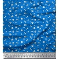 thumbnail image 1 of Soimoi Cotton Voile Fabric Radio Transistor,Guitar & Piano Musical Instrument Print Fabric by The Yard 42 Inch Wide, 1 of 3