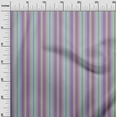 thumbnail image 2 of oneOone Organic Cotton Voile Fabric Multicolor Stripe Print Fabric BTY 42 Inch Wide, 2 of 4