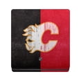 thumbnail image 2 of Head Case Designs Officially Licensed NHL Calgary Flames Half Distressed Vinyl Sticker Skin Decal Cover Compatible with Sony PS4 Slim Console, 2 of 8