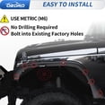 thumbnail image 2 of Fender Flares oEdro planos en la parte delantera y trasera para Jeep Wrangler JK, 2 of 9