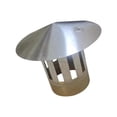 thumbnail image 2 of Tapa Protectora para Chimenea Sunnimix cubierta Protectora Plateada para lluvia 12cm, 2 of 8