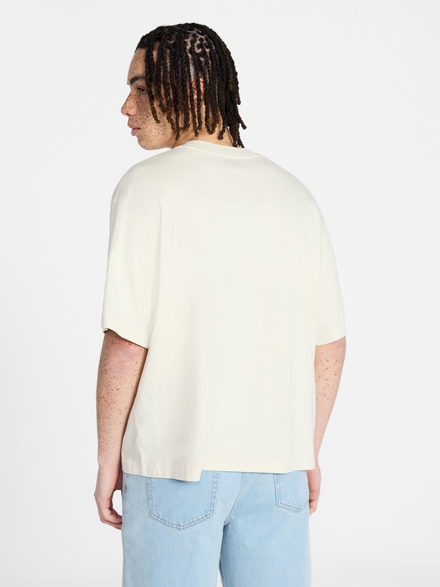 No Boundaries Boxy Fit Heavyweight Graphic Tee Shirt, Men's XS-4XLT