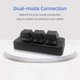 thumbnail image 4 of yeacher MK321BT Compact Dual-Mode Keyboard with Customizable Mechanical Blue Switches, USB+Bluetooth 4.0, Type-C Interface, 50M Keystroke Lifespan, White/Black Options, 4 of 7
