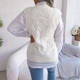 thumbnail image 3 of Aayomet Womens Summer Sweater Knitted Vest College Style Pullover Sweater (White, L), 3 of 5