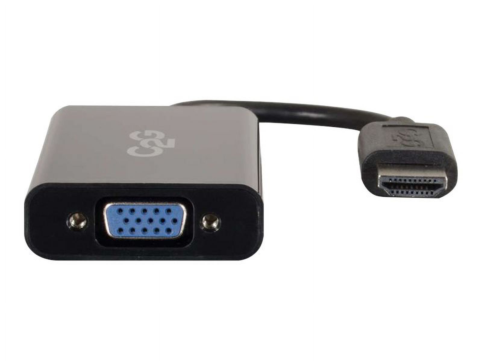 C2G HDMI to VGA Adapter Converter Dongle with Stereo Audio M/F - Black