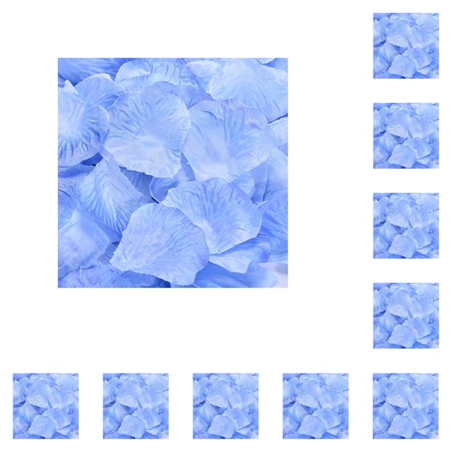 Sonducket 100 piezas de pétalos de rosas artificiales, flores falsas, compromiso, lago azul lago azul 5x5cm 10piezas Sonducket CBP105747