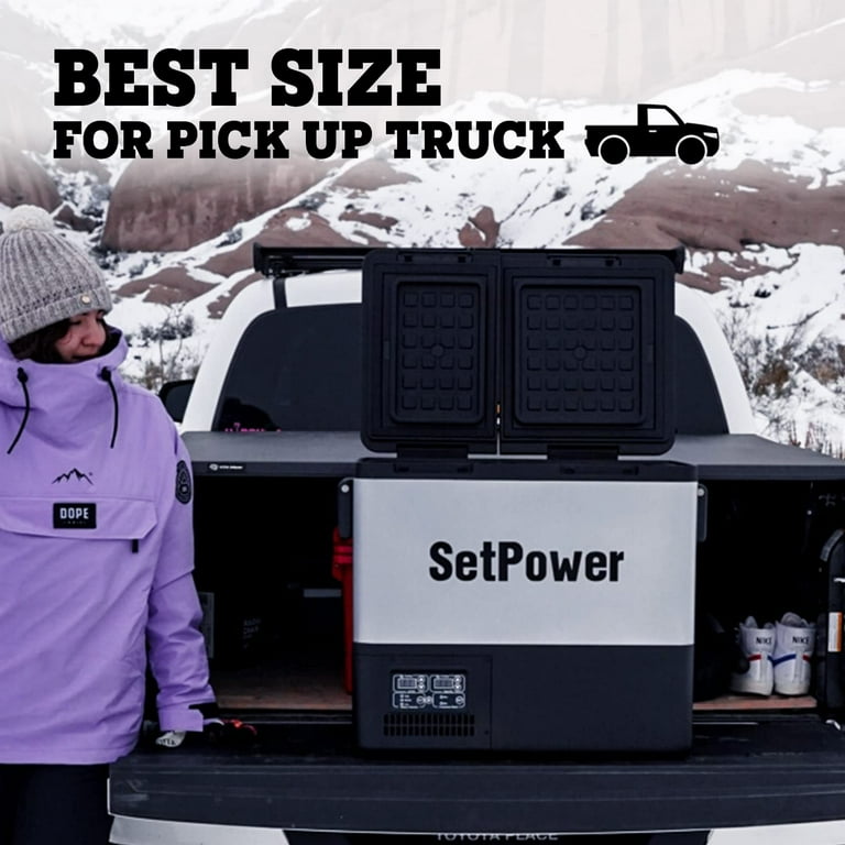 Setpower PT55 12V Portable Cooler/Freezer, 58 Quart, 0℉-50℉, Dual Setpower PT55 12V Portable Cooler/Freezer, 58 Quart, 0℉-50℉, Dual