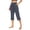 Light blue, variant on Kelon Women's Casual Pants, Capri Leggings for Women High Waisted Capri Leggings with Pockets for Women Tummy Control Yoga Pants Women, S