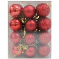 thumbnail image 1 of 24pcs Christmas Ball Ornaments Shatterproof Christmas Decorations Tree Balls Small for Holiday Wedding Party Decoration, Tree Ornaments Hooks Included 30mm (Red), 1 of 7