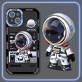 thumbnail image 1 of Funda de silicona suave con astronauta espacial para iPhone, carcasa transparente de lujo para modelos 11, 12, 13 Pro Max, XS, XR, X, 6, 6S, 7, 8 Plus, SE 2020, 2022 Fivean unisex, 1 of 2