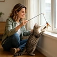 thumbnail image 5 of Cat Insect Toy Refills, Cat Toy Wand Attachments, Insect Cat Toys, Interactive Toys for Indoor Cats Kittens, with Bell _ Orange, 5 of 7