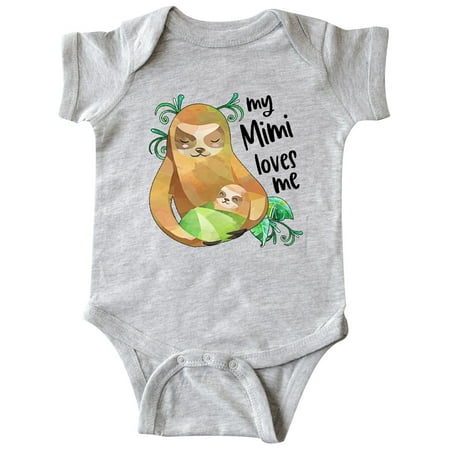 

Inktastic My Mimi Loves Me Cute Sloth and Baby Gift Baby Boy or Baby Girl Bodysuit