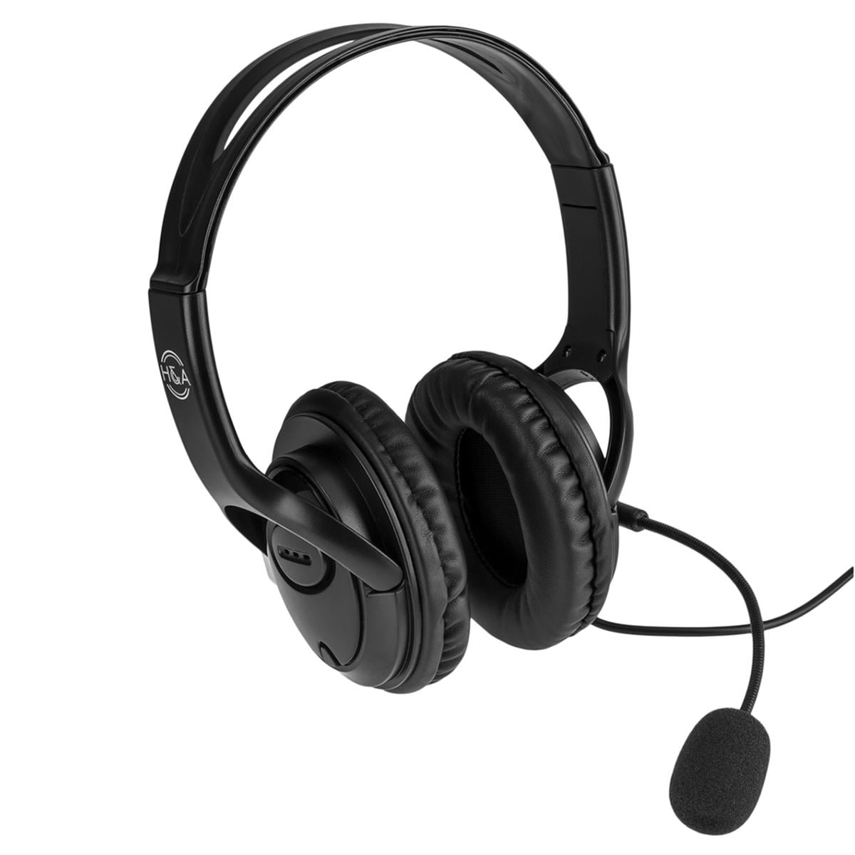 Adorama LX-USB05 USB Wired Headset with Microphone 6- Pack with In-Line Controls Professional Business Headphones VoIP Phone Computer Call Center Office