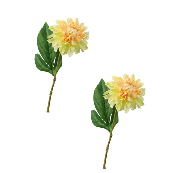 Artificial Dahlia with Stem, 12.6" Silk Dahlia Flower, Realistic Flower for Tall Vase Living Room Bathroom, Wedding Birthday Party Aisle Outdoor Decor