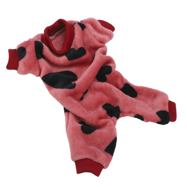 Mono para perros Bling Bling pijamas de felpa para cachorros pequeños