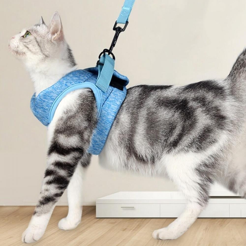 Kitten Cat Walking Jacket Harness Leash Reflective Adjustable Pet Puppy Strap 