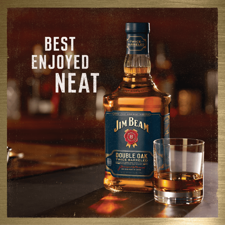 Jim Beam, Double Oak Whisky, 750 ml, Twice Barreled Bourbon