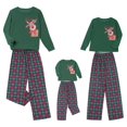 thumbnail image 5 of goowrom Pyjama de Noël Parent-Enfant avec Hauts Imprimés de Rennes et Pantalons à Carreaux, 5 of 5