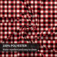 thumbnail image 6 of Round Tablecloth 60 Inch, Watercolor Red Black Gingham Plaid Tablecloths Round Wipeable Washable Tabletop Covers Fabric Table Cover for Dining, Party, Buffet, Wedding, 6 of 8