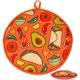 thumbnail image 1 of Bolsa calentadora con aislamiento y soporte de tela apto para microondas que mantiene el calor para harina de maíz, taco, pizza, pan hasta una hora, naranja, 1 of 5