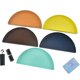 thumbnail image 4 of Less Steel Stora Tray Semicircle Dessert Dining Plate Nut Cake Fruit Jewelry Plates Home Izer Home R, 4 of 5