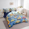 thumbnail image 3 of Castle Fairy Preppy Children Cartoon Car Twin Bedding Sets,Car Theme Bedding Comforter Set, 3 of 8