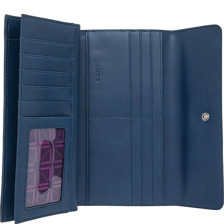 Lodis Audrey Checkbook Clutch Wallet Orchid Raisin