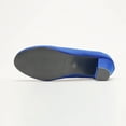 thumbnail image 6 of Women's Closed Toe Heel Suede Pumps Shoes Low Block Heel Round Toe Classic Office Casual Wedding Dress Shoes Blue Size 7.5, 6 of 7
