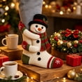 thumbnail image 2 of 3D Hugging Christmas Socks, Cute Knit Holiday Socks, Soft Stretchy Adult Winter Socks, Cozy Hand Crocheted Novelty Socks for Holiday Party Home Wear, 2 of 6