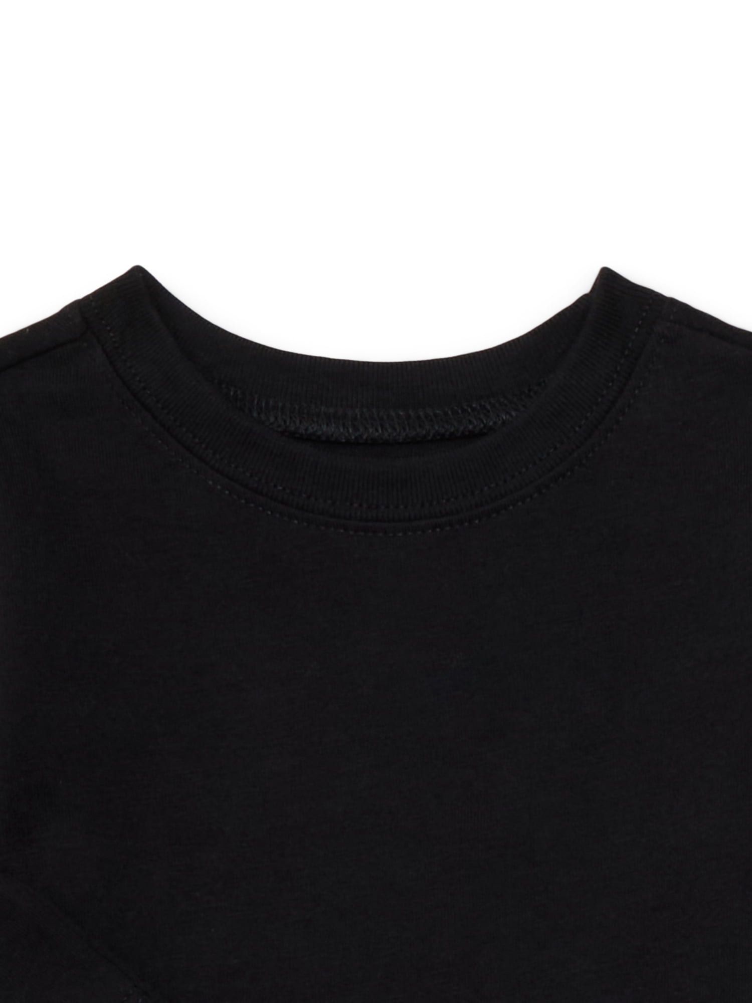 Garanimals Baby Boys Solid Tee with Long Sleeves, 3-Pack, Sizes 0M-24M