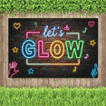 thumbnail image 5 of Neon Style Let's Glow Banner Background Decorations Party Supplies Photo Booth Props Festival Decor Neon Elements Backdrop Celebration Decorations, 5 of 8