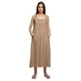 thumbnail image 5 of Moomaya WoMen's A-Line Flared Nightdress Cotton Plated Neck Placket Nightwear, 5 of 6