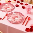 thumbnail image 6 of PEIBang 24Pcs Valentine's Day Party Supplies,7 Inch Heart Paper Plates Disposable Dessert Dinner Plate Set for Valentines Wedding Anniversary Birthday Party Decorations, 6 of 6