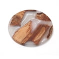 thumbnail image 2 of Openpig Rond Bois Résine 4 Pouces Résine Époxy Bois pour Boissons Fait Main Bois Naturel Vivant pour Table Basse Tasse Résistante à la Chaleur Mats, 2 of 9