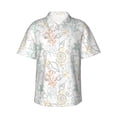 thumbnail image 2 of Goofa Sea Animals Hawaiian Shirt for Men, Unisex Summer Beach Casual Short Sleeve Button Down Shirts,Aloha Tropical Floral print shirt-Large, 2 of 9