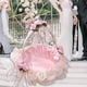thumbnail image 1 of Cesta De Encaje Con Lazo Para Niña De Flores, Cesta De Boda Para Celebraciones De Novia, BLESIY cesta de boda, 1 of 8