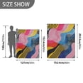 thumbnail image 6 of Yayeee Throw Blanket for Couch Soft Warm 50" x 60" Sofa Chair Bed Decoration, Stripes Pattern, 6 of 7