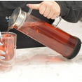 thumbnail image 3 of baomifa-Bali Hand-Made Glass Water Infuser & Water Pitcher with Stainless Steel Filter Lid, 1500 ml, 3 of 4