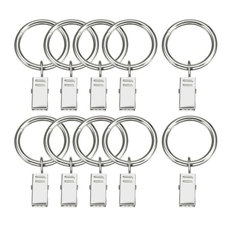 Curtain Rings With Clips Strong Decorative Metal Drapery Shower